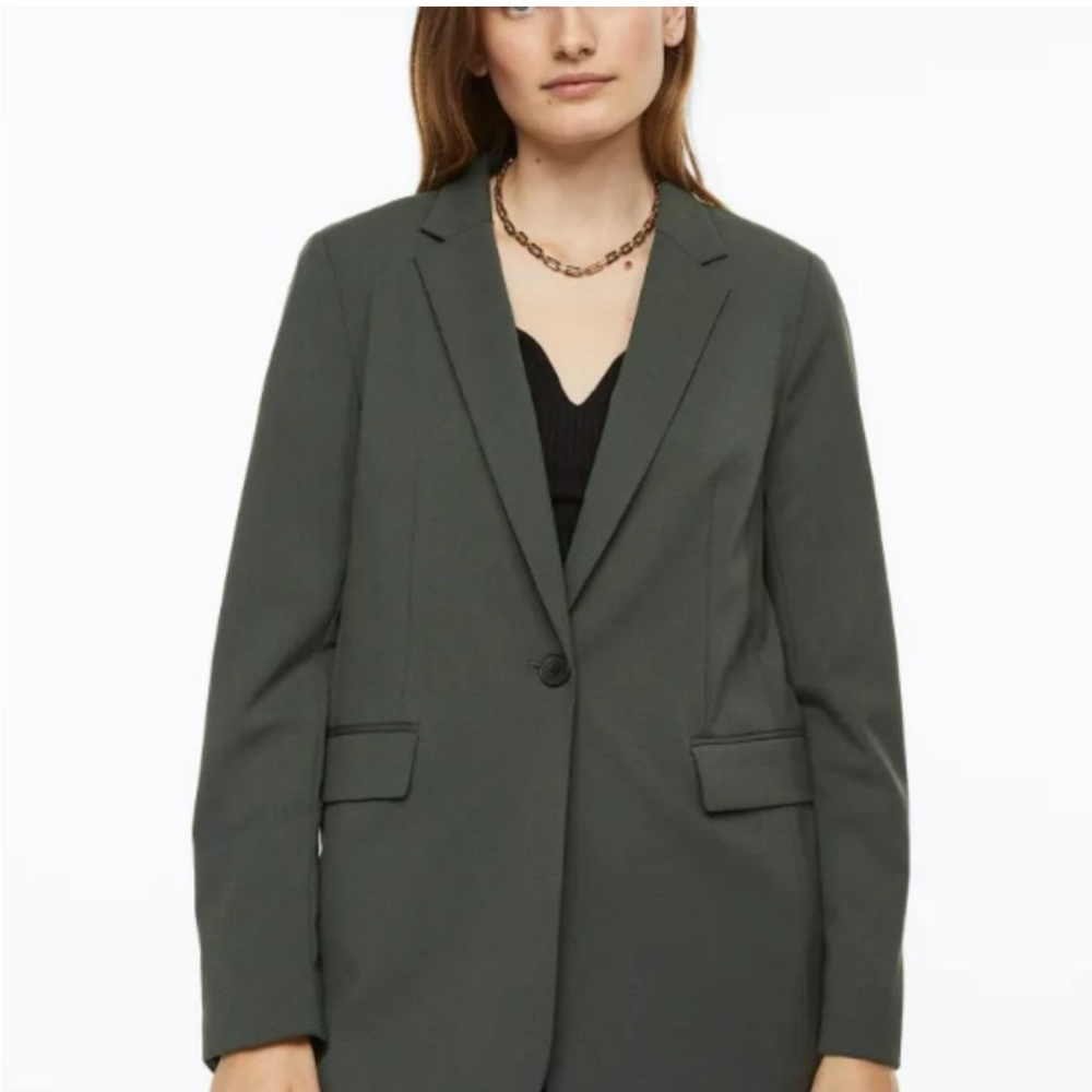 EUC H&M Blazer.  Dark/Olive Green.  Oversized XL